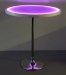 Purple Color 30 Inch Round Glow Highboy Table